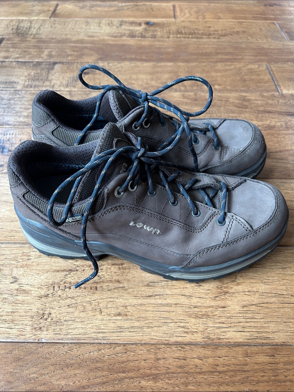 Lowa Renegade GTX Lo Hiking Shoes Brown Nubuck Leather Mens Size 7.5